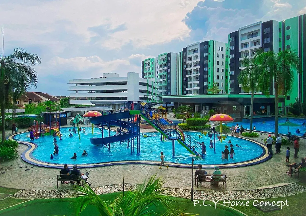 Appartamento Crystal Cozy Suite Poolview Netflix Waterpark@ Ipoh Station 18 Malesia